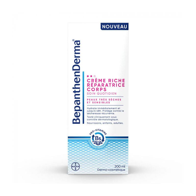 BEPANTHENDERMA® CREME RICHE REPARATRICE CORPS 200ML BAYER BEPANTHENDERMA® CREME RICHE REPARATRICE CORPS 200ML BAYER