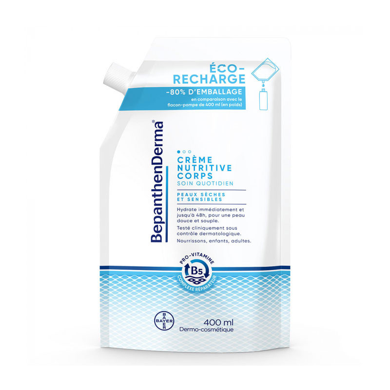 BEPANTHENDERMA® CREME NUTRITIVE CORPS ECO RECHARGE 400ML BAYER