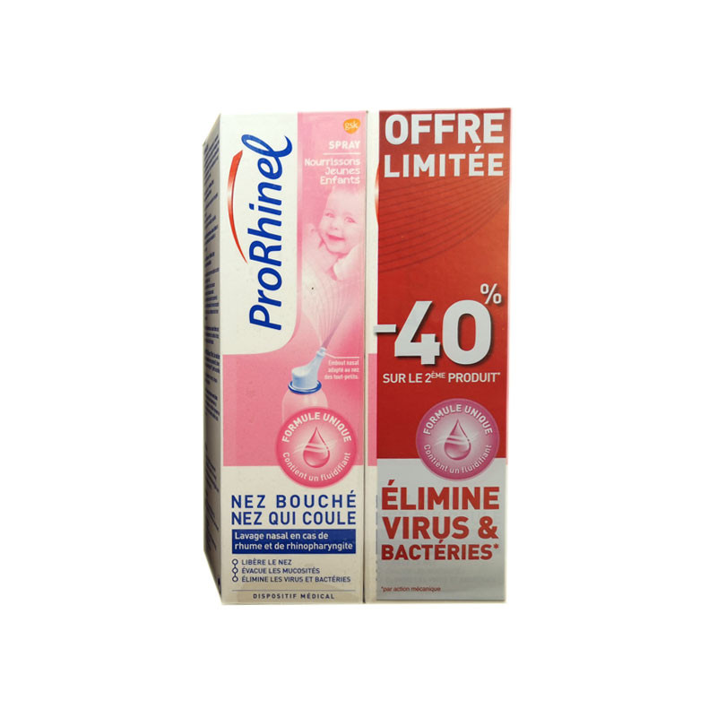 SPRAY NASAL LAVAGE DU NEZ NOURRISONS JEUNES ENFANTS LOT DE 2X100ML PRORHINEL SPRAY NASAL LAVAGE DU NEZ NOURRISONS JEUNES ENFANTS LOT DE 2X100ML PRORHINEL