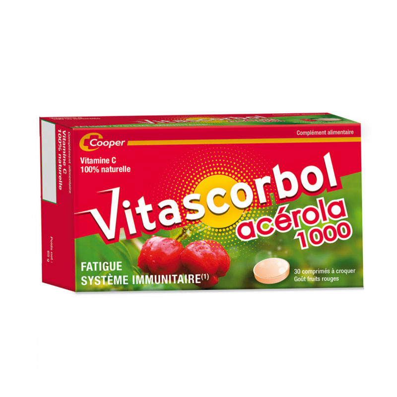 VITASCORBOL  ACEROLA 1000 30 COMPRIMES COOPER