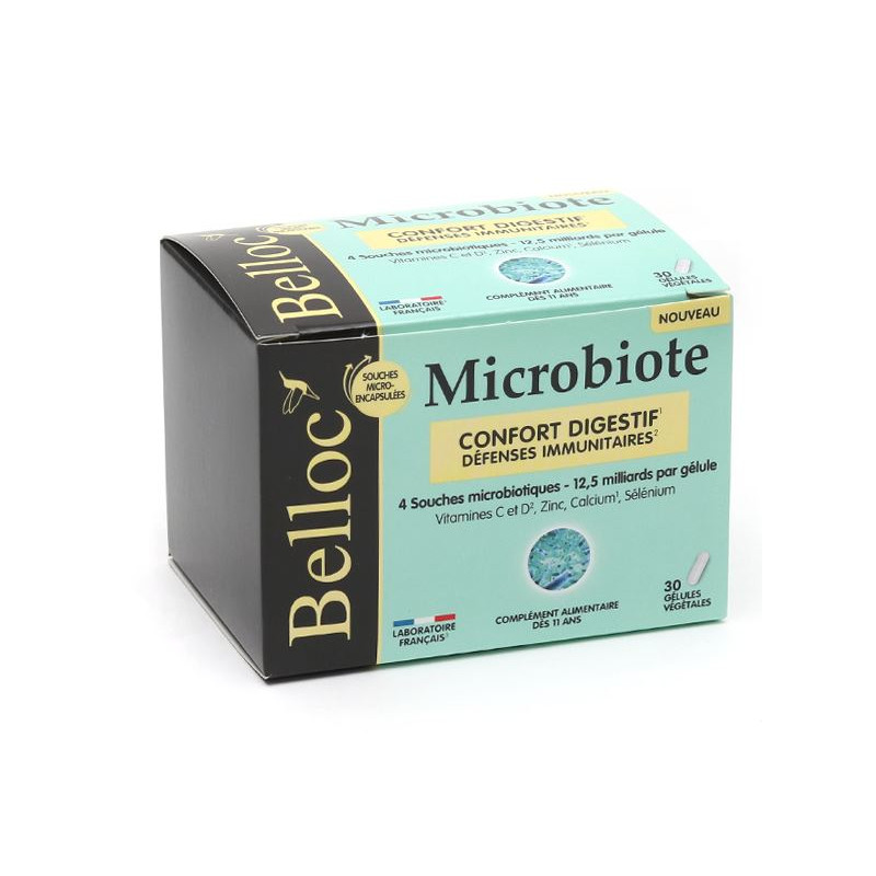 MICROBIOTE 30 GELULES VEGETALES BELLOC