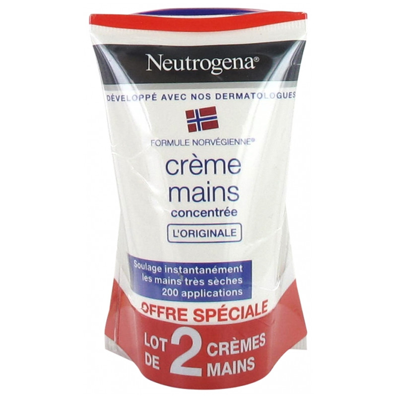 CREME MAINS HYDRATANTE CONCENTRÉE LOT DE 2 X 50ML NEUTROGENA