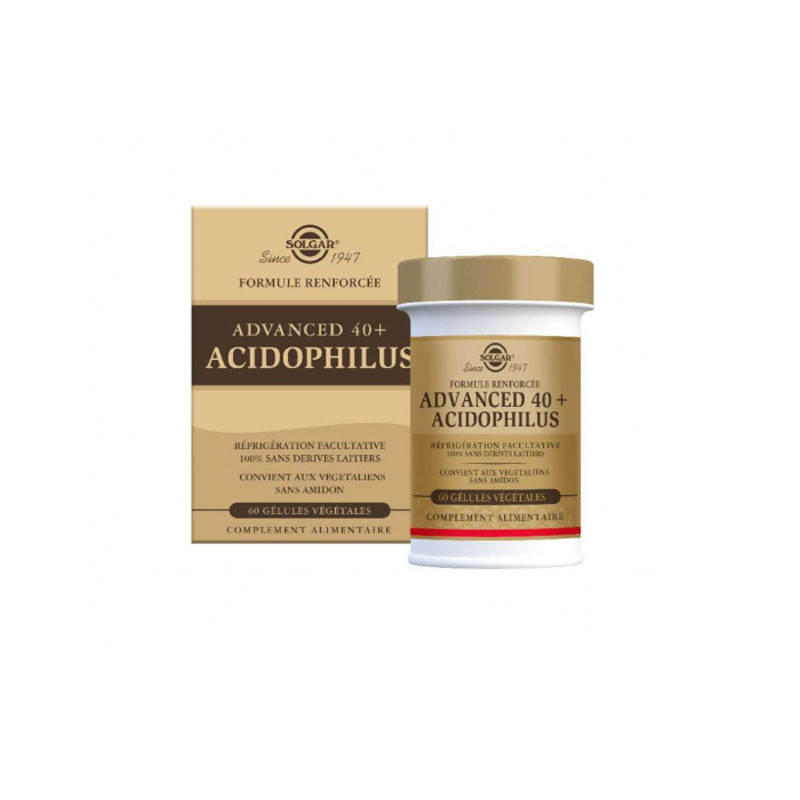 ADVANCED 40+ ACIDOPHILUS 60 GELULES VEGETALES SOLGAR