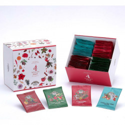 COFFRET GOURMAND AUX 4 INFUSIONS NOËL BIOLOGIQUES PROVENCE D'ANTAN