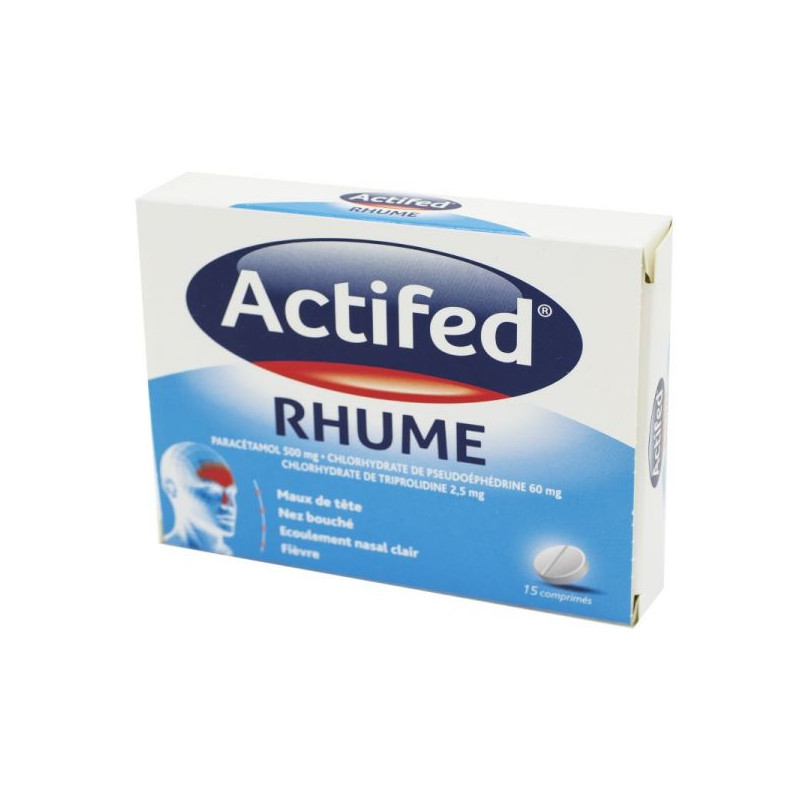ACTIFED RHUME 15 comprimés JOHNSON ET JOHNSON ACTIFED RHUME 15 comprimés JOHNSON ET JOHNSON