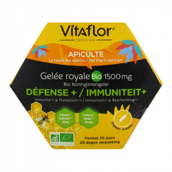 APICULTE GELEE ROYALE BIO 1500MG DEFENSE + IMMUNITÉ 20 AMPOULES VITAFLOR