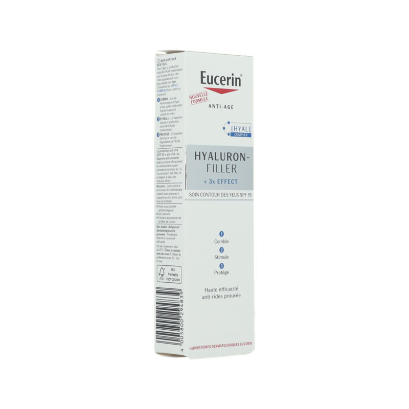 HYALURON-FILLER + 3x EFFECT SOIN CONTOUR YEUX 15ML EUCERIN HYALURON-FILLER + 3x EFFECT SOIN CONTOUR YEUX 15ML EUCERIN