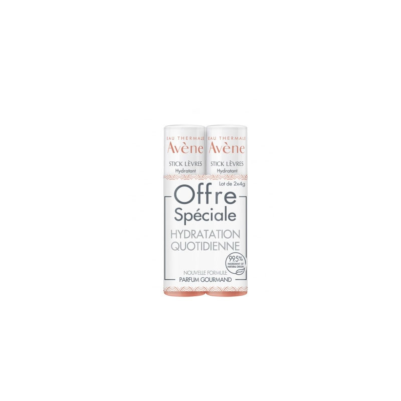 STICK LEVRES HYDRATATION QUOTIDIENNE LOT DE 2 X 4G AVENE