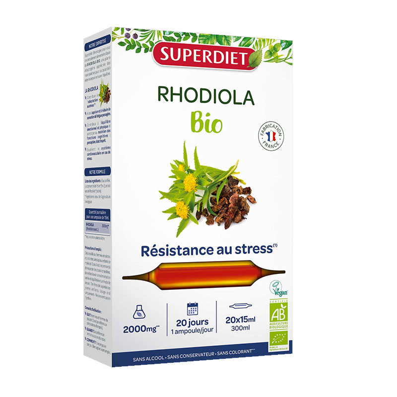 RHODIOLA BIO 20 AMPOULES SUPERDIET RHODIOLA BIO 20 AMPOULES SUPERDIET