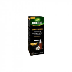 SPRAY GORGE AU MIEL DE MANUKA ACTIF IAA 15+ 20ML HUMER