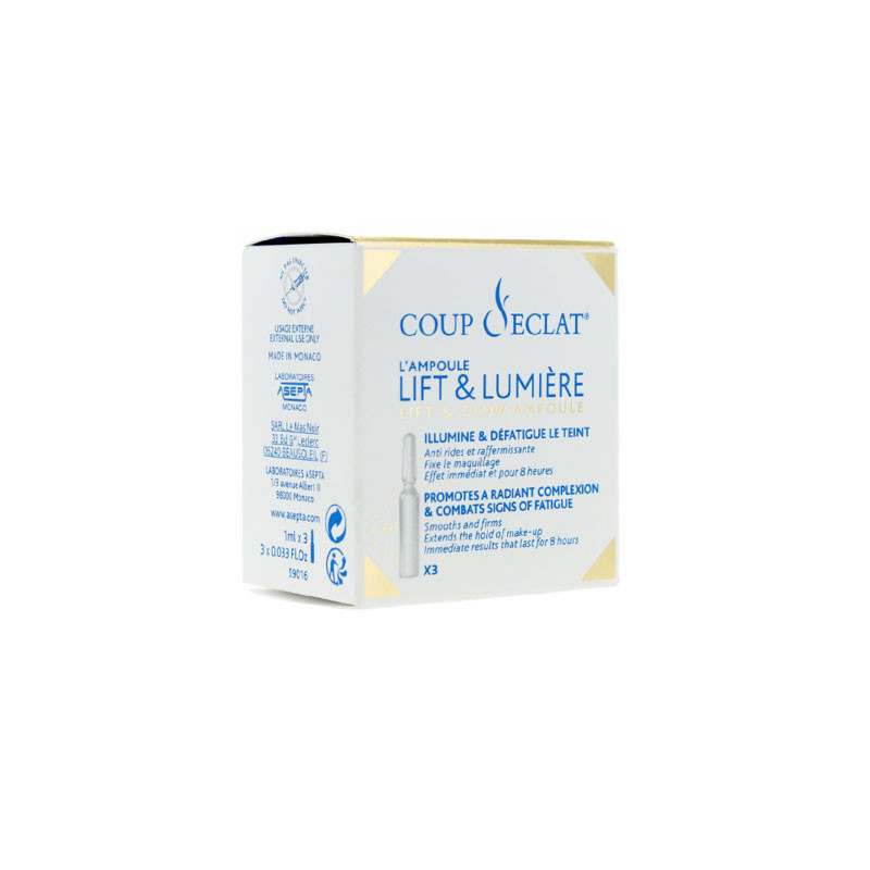 COUP D'ECLAT LIFT ET LUMIERE 3 AMPOULES COUP D'ECLAT LIFT ET LUMIERE 3 AMPOULES