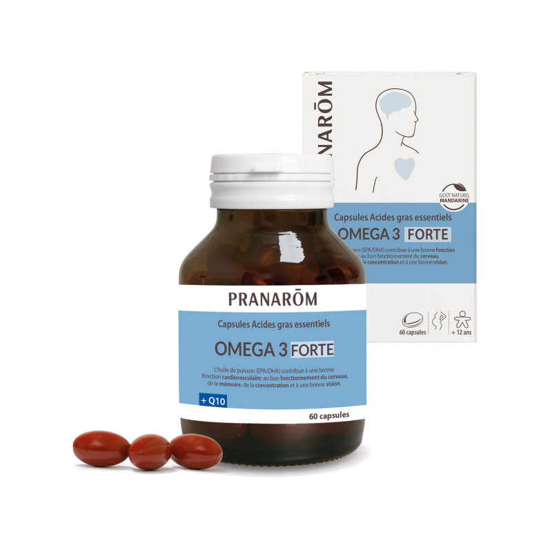 OMEGA 3 FORTE + Q10 60 CAPSULES PRANAROM