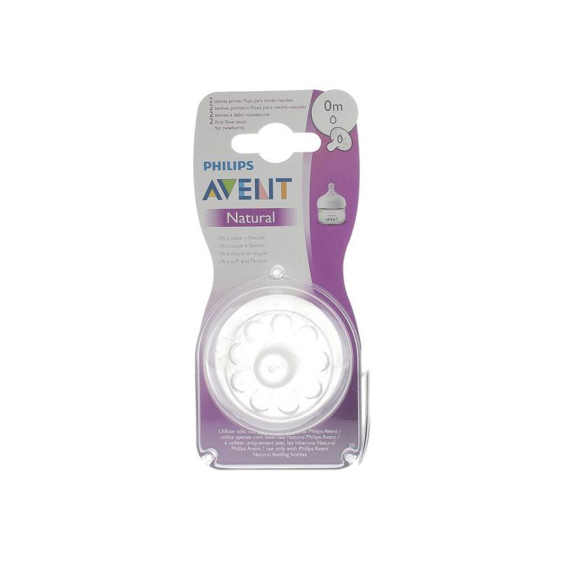 NATURAL TETINES SILICONE X2 à DEBIT NOUVEAU NÉ 0 MOIS AVENT NATURAL TETINES SILICONE X2 à DEBIT NOUVEAU NÉ 0 MOIS AVENT