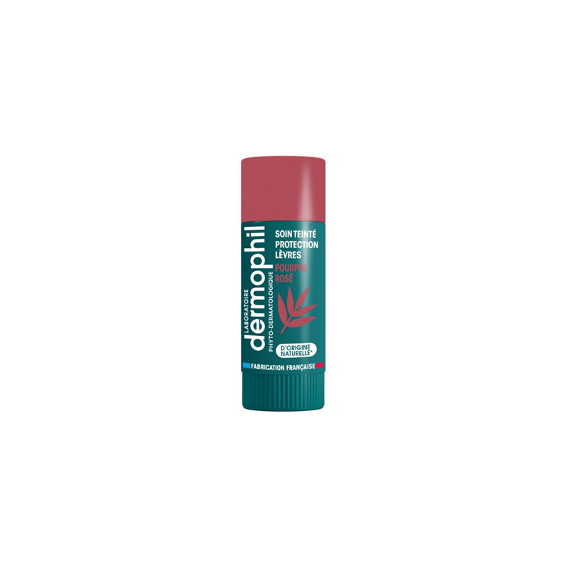 DERMOPHIL SOIN TEINTÉ PROTECTION LEVRES POURPRE ROSÉ 4G DERMOPHIL SOIN TEINTÉ PROTECTION LEVRES POURPRE ROSÉ 4G