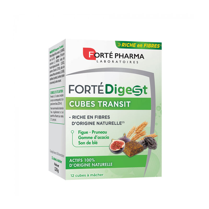 FORTÉDIGEST CUBES TRANSIT 12 cubes à mâcher FORTE PHARMA