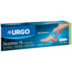 URGO GEL DICLOFENAC 1% ANTI INFLAMMATOIRE TUBE DE 50G URGO