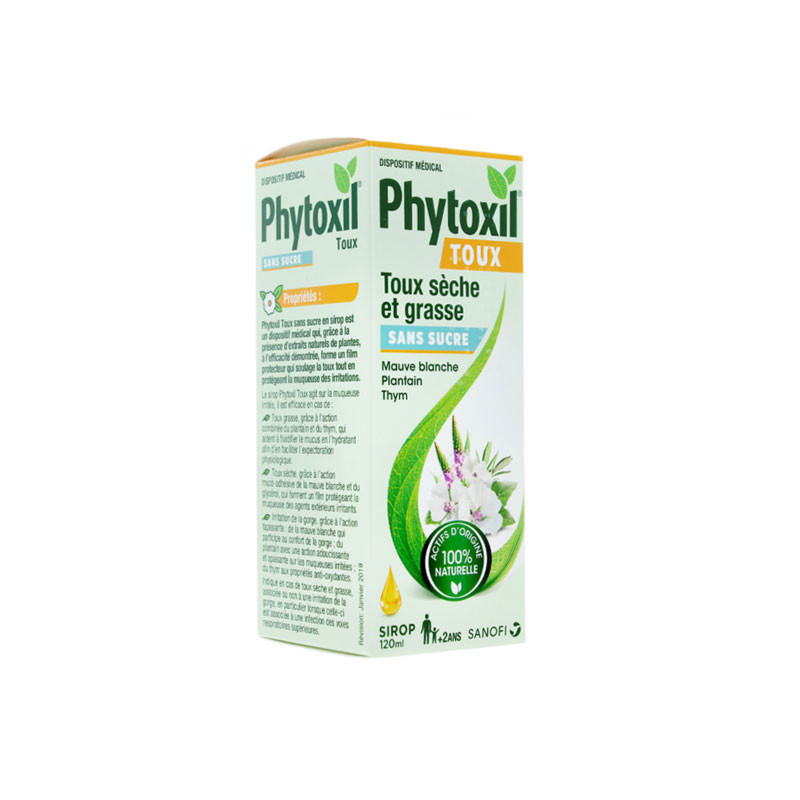 Phytoxil Sirop pour la gorge - Toux sèche et d'irritation