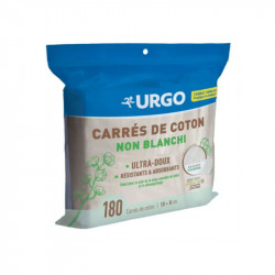 CARRÉS DE COTON NON BLANCHI X 180 URGO