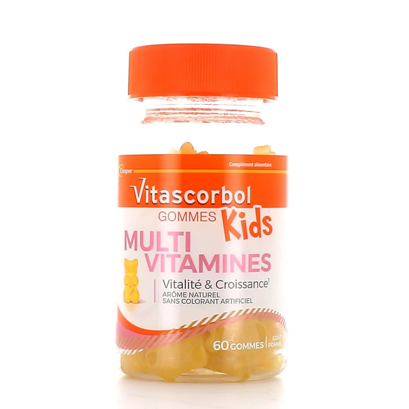 VITASCORBOL KIDS MULTI VITAMINES 60 GOMMES COOPER