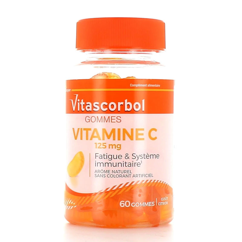 VITASCORBOL VITAMINE C 125mg 60 GOMMES COOPER