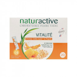 VITALITÉ GINSENG STICKS BOITE DE 20 NATURACTIVE