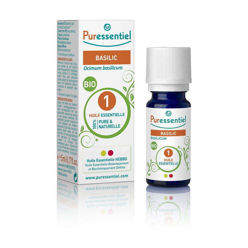 HUILE ESSENTIELLE BIO BASILIC 5ML PURESSENTIEL
