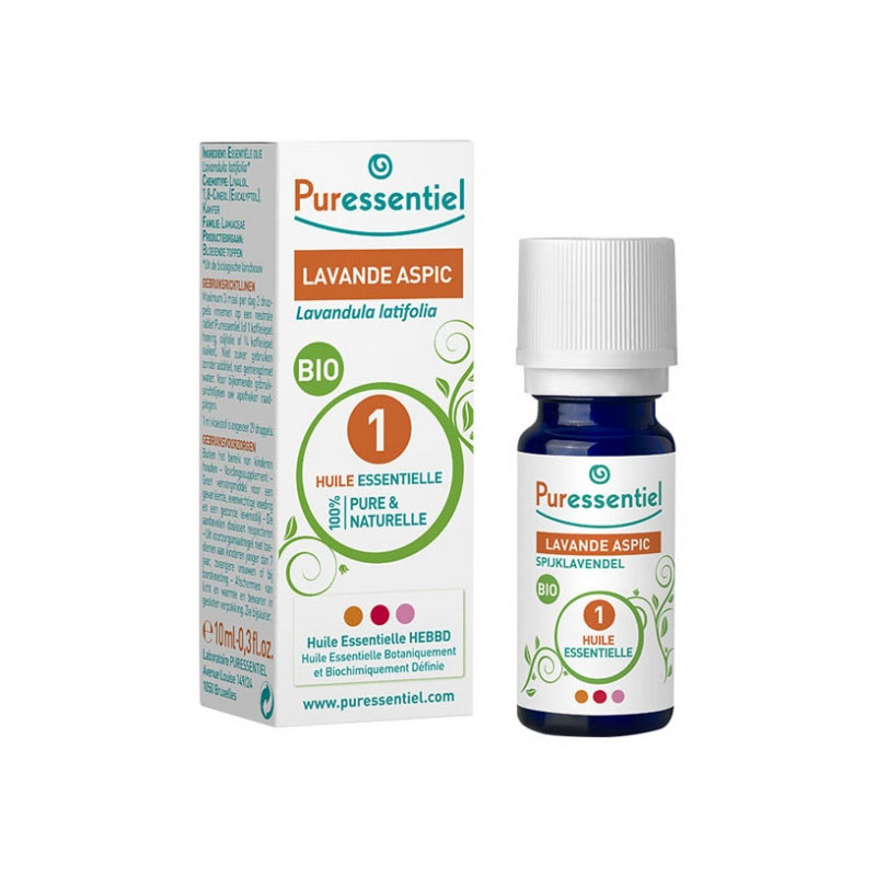 HUILE ESSENTIELLE BIO LAVANDE ASPIC 10ML PURESSENTIEL