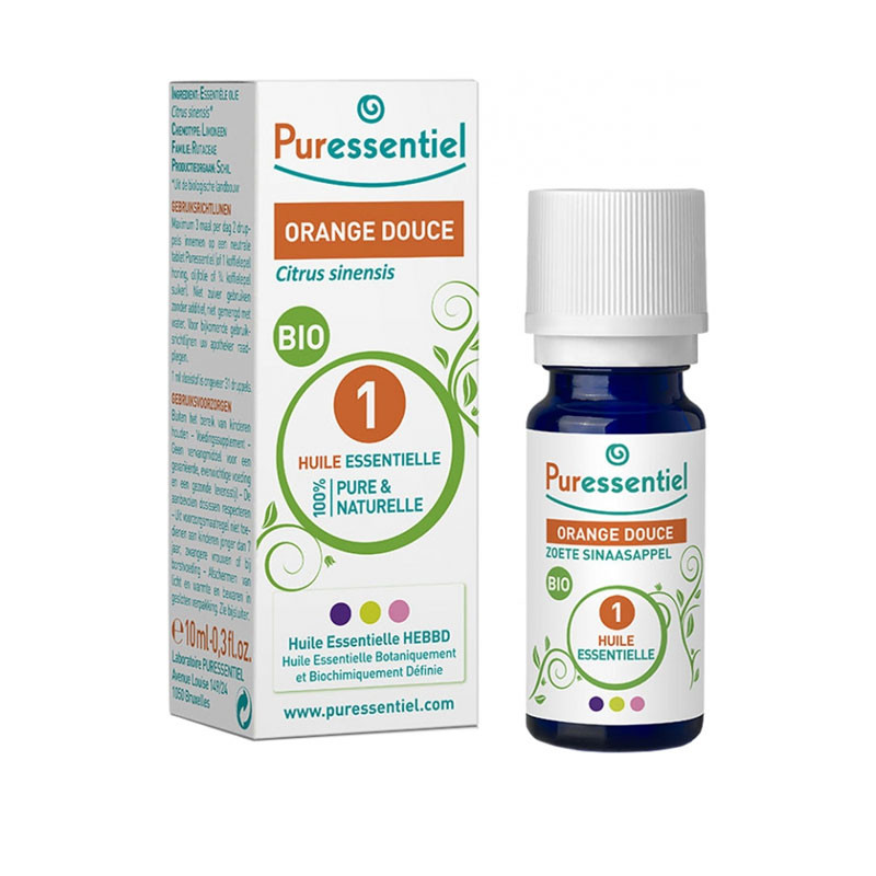 HUILE ESSENTIELLE BIO ORANGE DOUCE 10ML PURESSENTIEL HUILE ESSENTIELLE BIO ORANGE DOUCE 10ML PURESSENTIEL