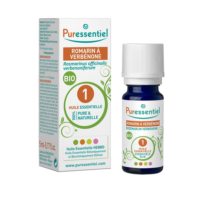 HUILE ESSENTIELLE BIO ROMARIN à VERBENONE 5ML PURESSENTIEL