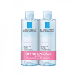 EAU MICELLAIRE ULTRA PEAUX REACTIVES LOT DE 2 X 400ML LA ROCHE POSAY