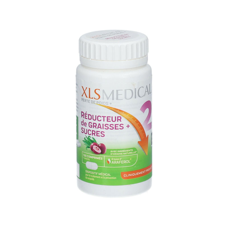 XLS MEDICAL GRAISSES et SUCRES 120 COMPRIMES