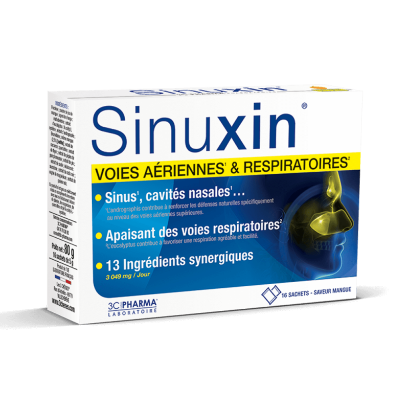 SINUXIN VOIES AERIENNES & RESPIRATOIRES 16 SACHETS 3C PHARMA