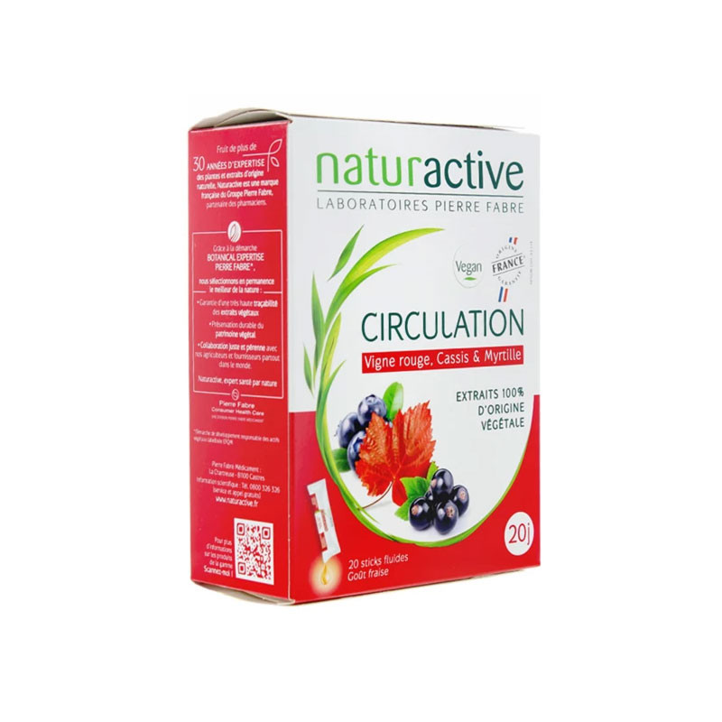 CIRCULATION 20 STICKS FLUIDES NATURACTIVE