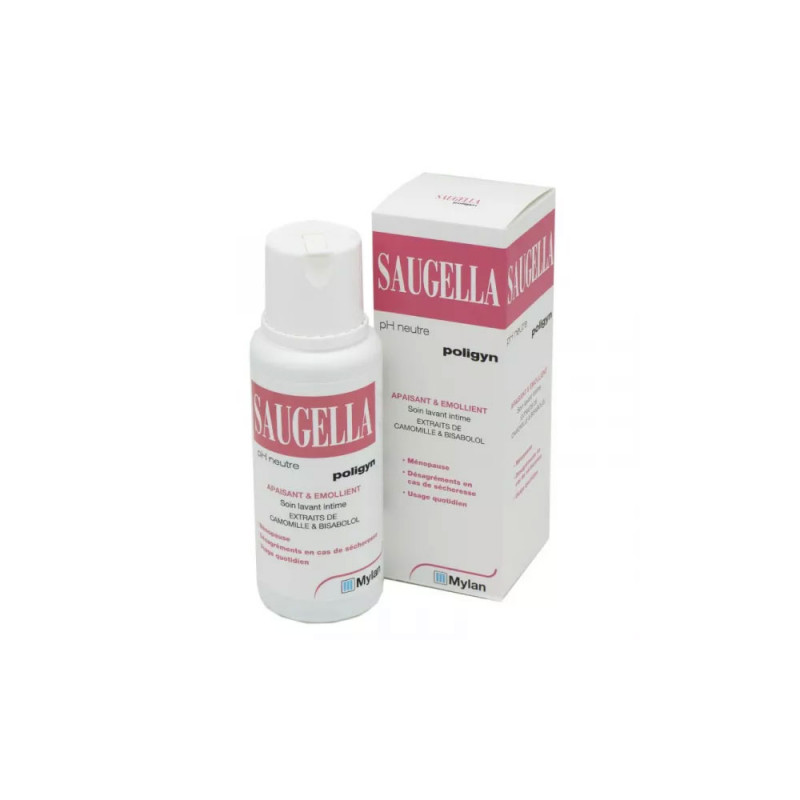 Saugella Poligyn Apaisant et Emollient Soin Lavant Intime 250 ml