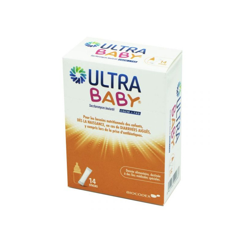 ULTRABABY DIARRHEES AIGUES 14 STICKS BIOCODEX