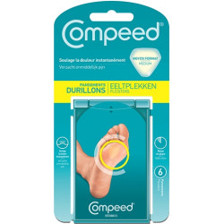 PANSEMENTS DURILLONS MOYEN FORMAT X6 COMPEED