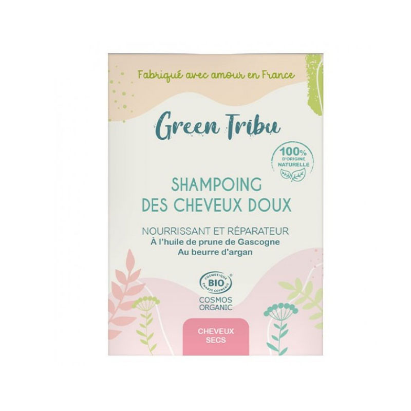 GREEN TRIBU SHAMPOOING SOLIDE DES CHEVEUX DOUX BIO 85G