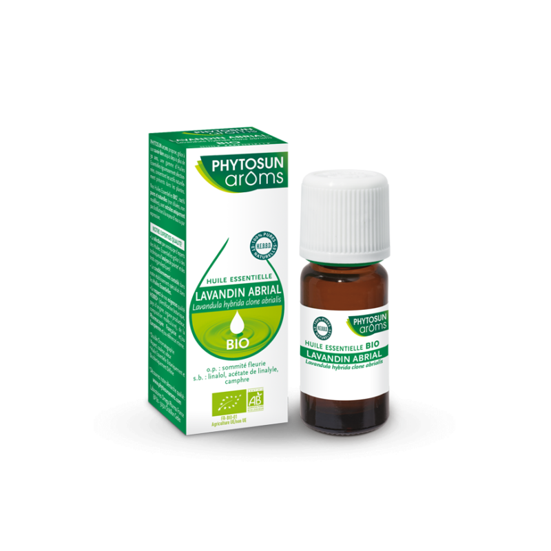 HUILE ESSENTIELLE BIO LAVANDIN ABRIAL 10ML PHYTOSUN AROMS HUILE ESSENTIELLE BIO LAVANDIN ABRIAL 10ML PHYTOSUN AROMS