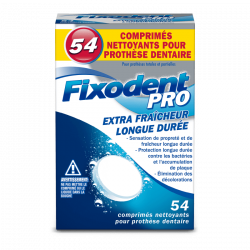 COMPRIMES NETTOYANTS X54 FIXODENT PRO