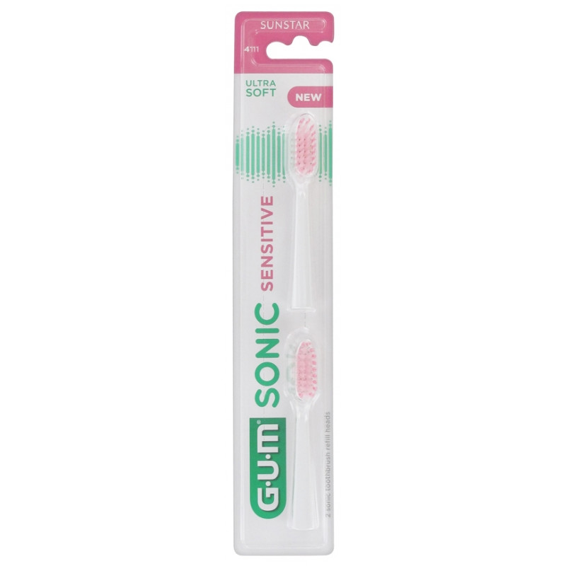 SONIC SENSITIVE TÊTE DE BROSSE A DENTS ULTRA SOUPLE X2 GUM