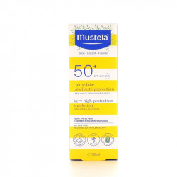 SOLAIRE LAIT TRES HAUTE PROTECTION SPF 50+ BEBE ENFANT FAMILLE 100ML MUSTELA BEBE