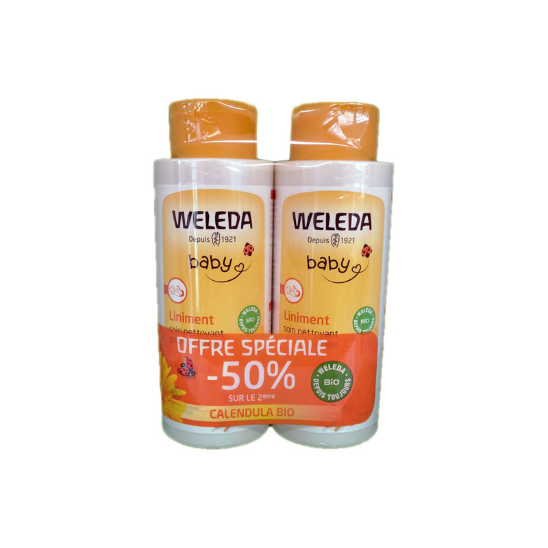 BEBE LINIMENT CALENDULA BIO 2 X 400ML WELEDA