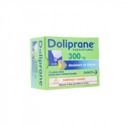 DOLIPRANE 300MG 12 SACHETS DOSE SANOFI