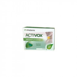 ACTIVOX GORGE MENTHE EUCALYTUS SANS SUCRE 24 PASTILLES ARKOPHARMA