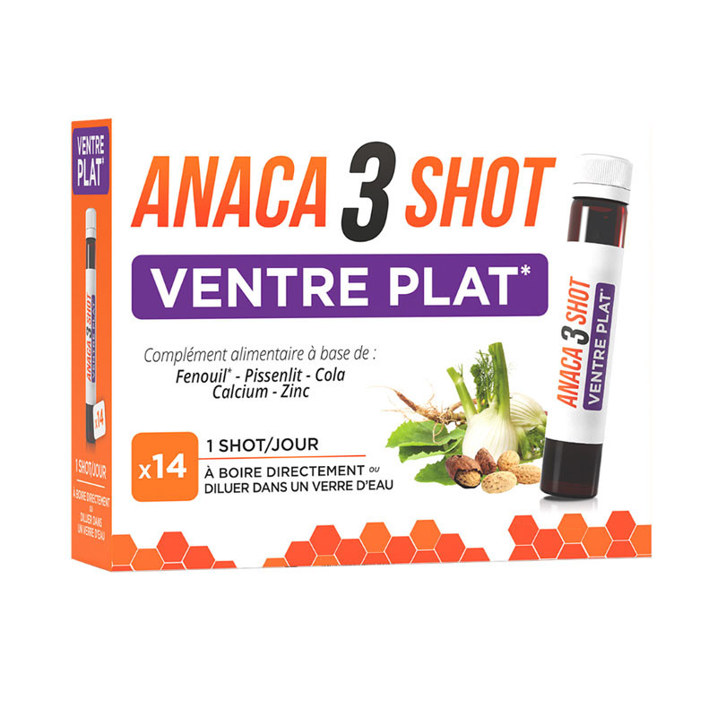 ANACA 3 SHOT VENTRE PLAT X14 NUTRAVALIA