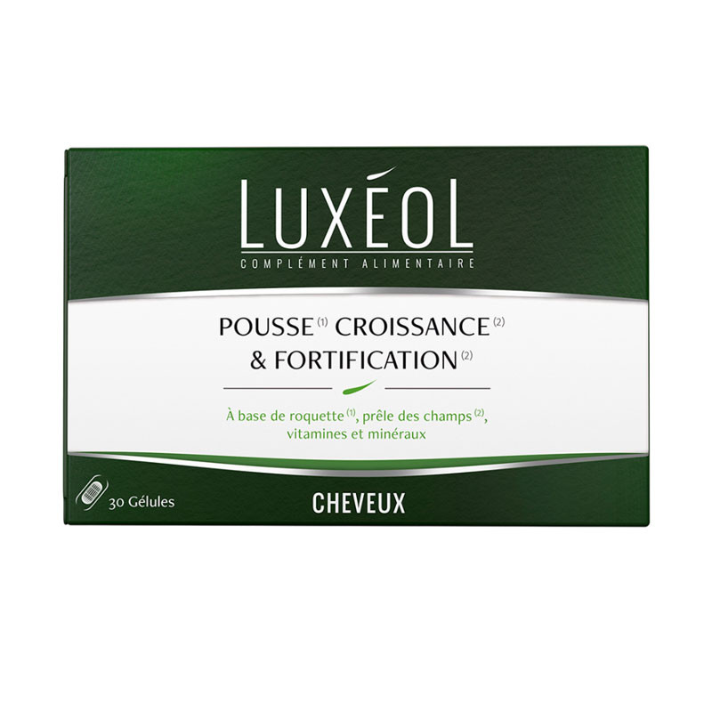 CHEVEUX POUSSE CROISSANCE FORTIFICATION 30 GELULES LUXEOL CHEVEUX POUSSE CROISSANCE FORTIFICATION 30 GELULES LUXEOL