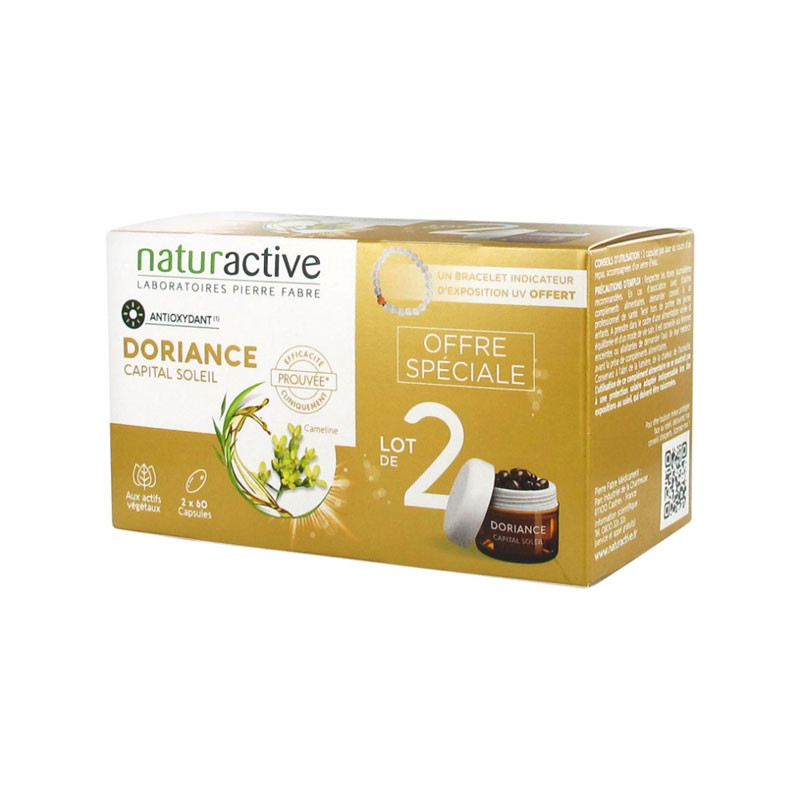 DORIANCE SOLAIRE CAPITAL SOLEIL 2 X 60 CAPSULES NATURACTIVE