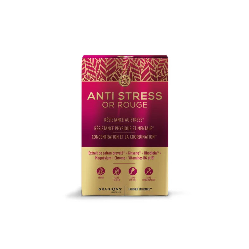 ANTI STRESS OR ROUGE 15 COMPRIMES GRANIONS ANTI STRESS OR ROUGE 15 COMPRIMES GRANIONS