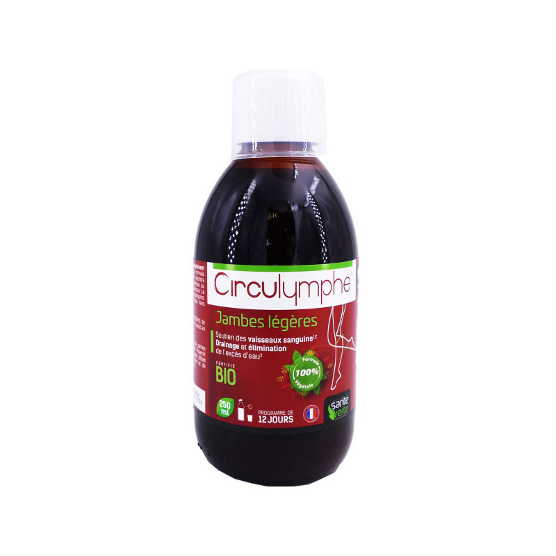 CIRCULYMPHE JAMBES LEGERES BIO 250ML SANTE VERTE CIRCULYMPHE JAMBES LEGERES BIO 250ML SANTE VERTE