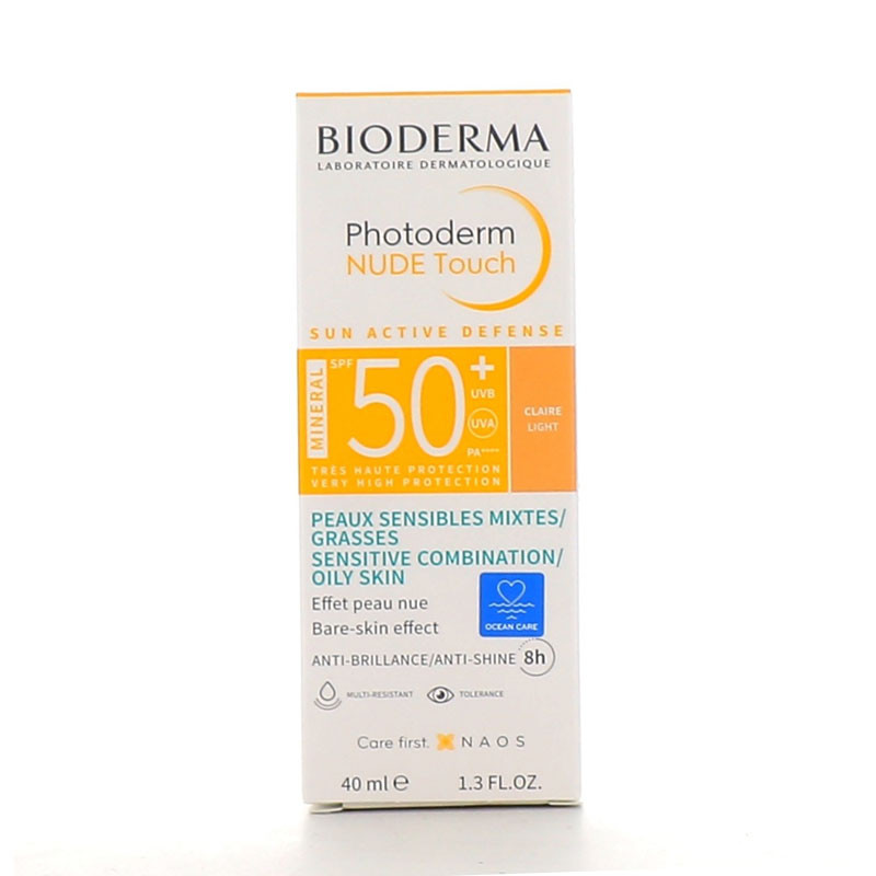 PHOTODERM NUDE TOUCH CLAIRE SPF50+ 40ML BIODERMA PHOTODERM NUDE TOUCH CLAIRE SPF50+ 40ML BIODERMA